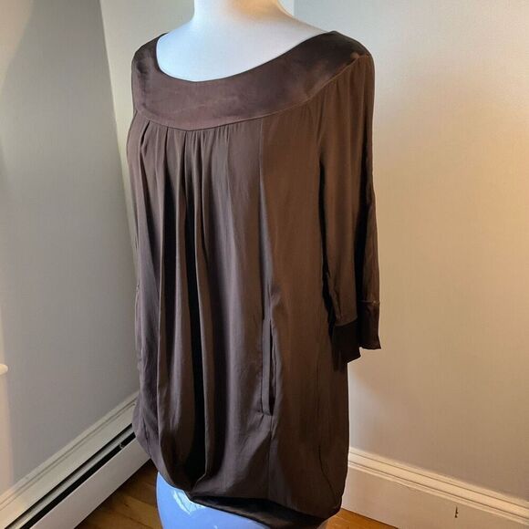 Diane Von Furstenberg Peggy Dress, 6. Chocolate brown. Pockets! - Picture 2 of 16